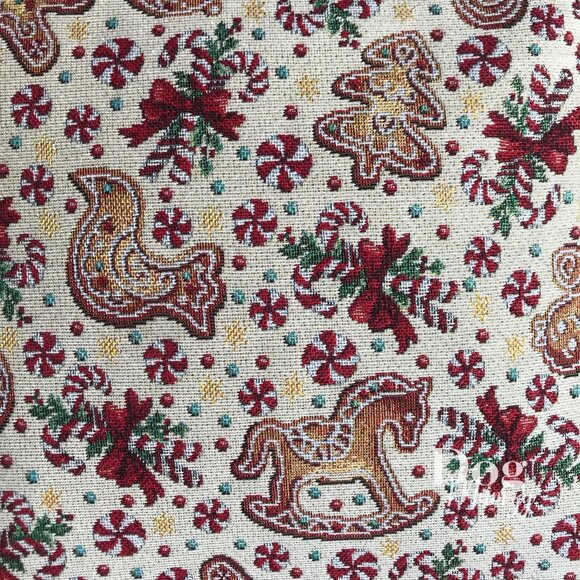 CALDEIRA Luxury Cross-Stitch Embroidered Tapestry Holiday Pillow Set - Picture 4 of 6